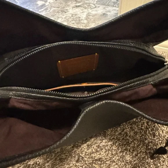 Coach Lori Shoulder Bag – Black Pebble Leather (Style C4824 / V5Black) - Picture 6 of 16